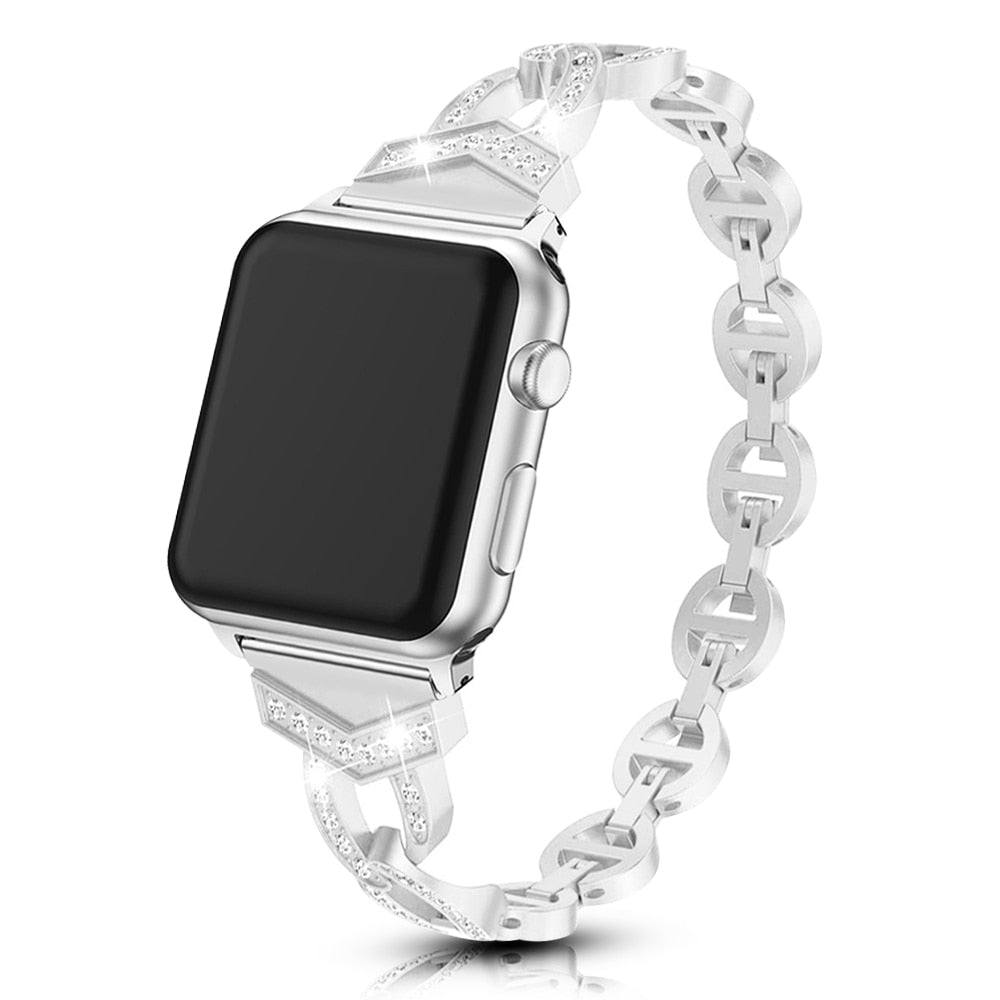 Rhinestone Bracelet Band for Apple Watch - Premium Apple Watch Accessories from Dressmycell.com - Just $25.00! Shop now at Dressmycell.com Rhinestone Bracelet Band for Apple Watch - Premium Apple Watch Accessories from Dressmycell.com - Just $25.00! Shop now at Dressmycell.com